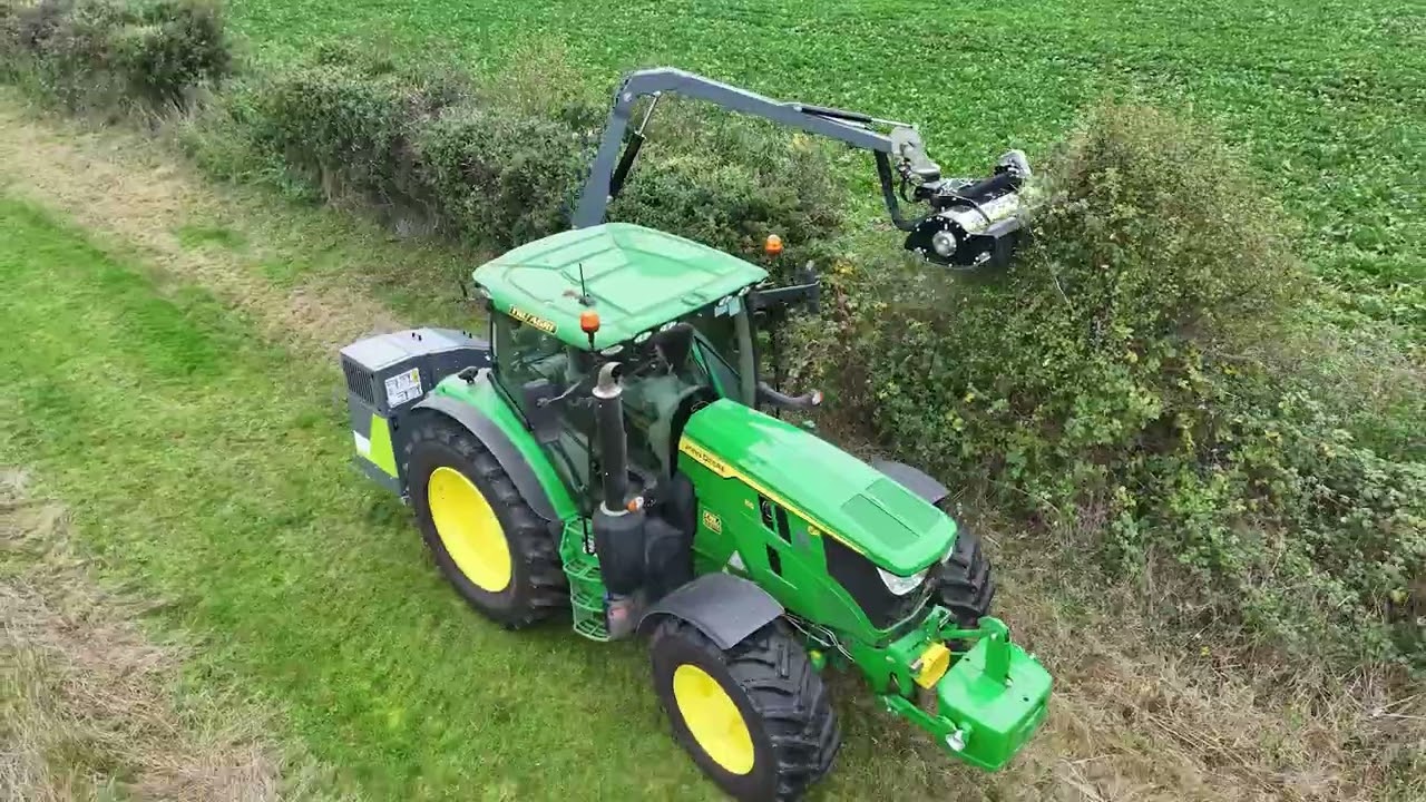 Scorpion Hedge Trimmer combined with our Flail Mower - GreenTec