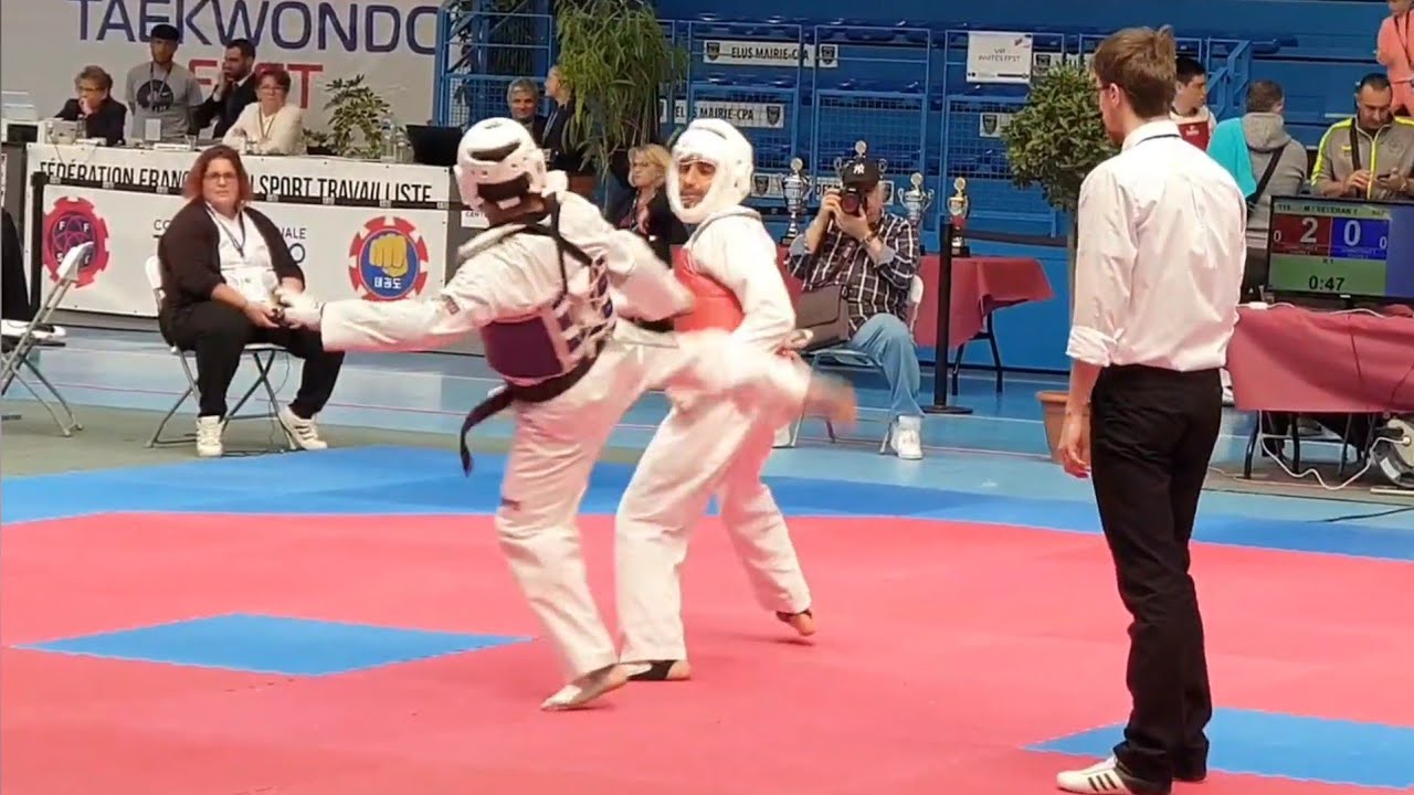 TAEKWONDO FRANCE FFST 2019: Finale Vétéran 1 -58