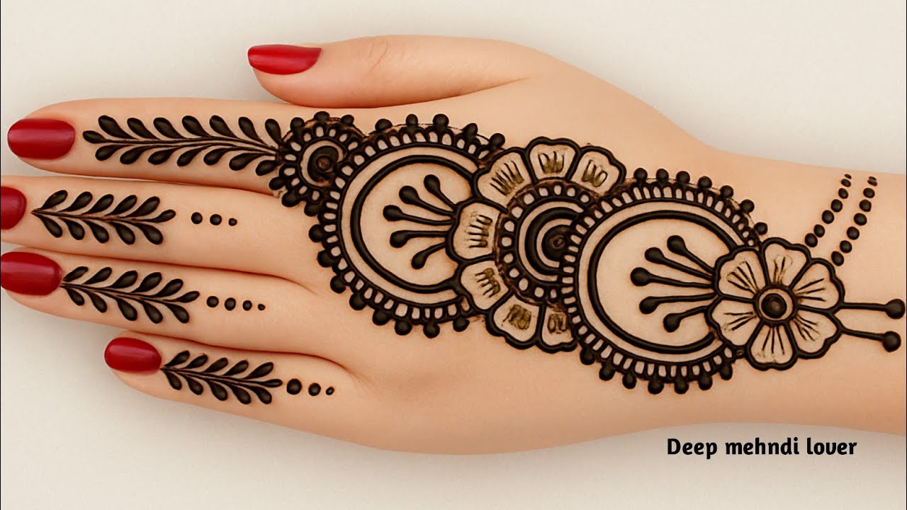 Easy and Beautiful Mehndi Design for Hands | Simple Arabic Mehndi Design 2025