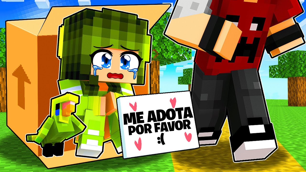 NINGUÉM quer adotar a BEBÊ PAPAGAIO no Minecraft ◂Miika▸