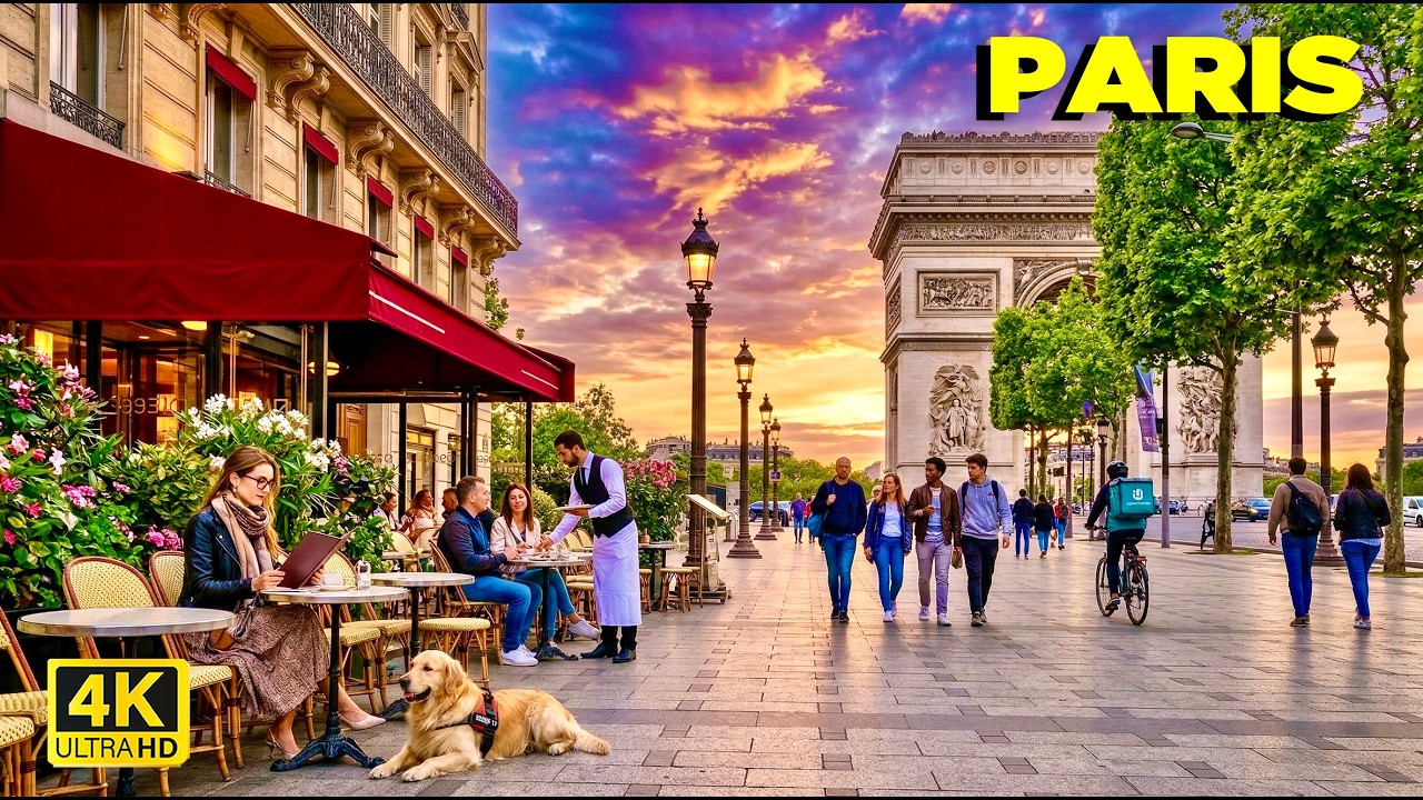 🇫🇷 06 MARCH 2026 Paris Walk 4K60 fps ☀️ Saint-Lazare Quarter, Champs Élysées