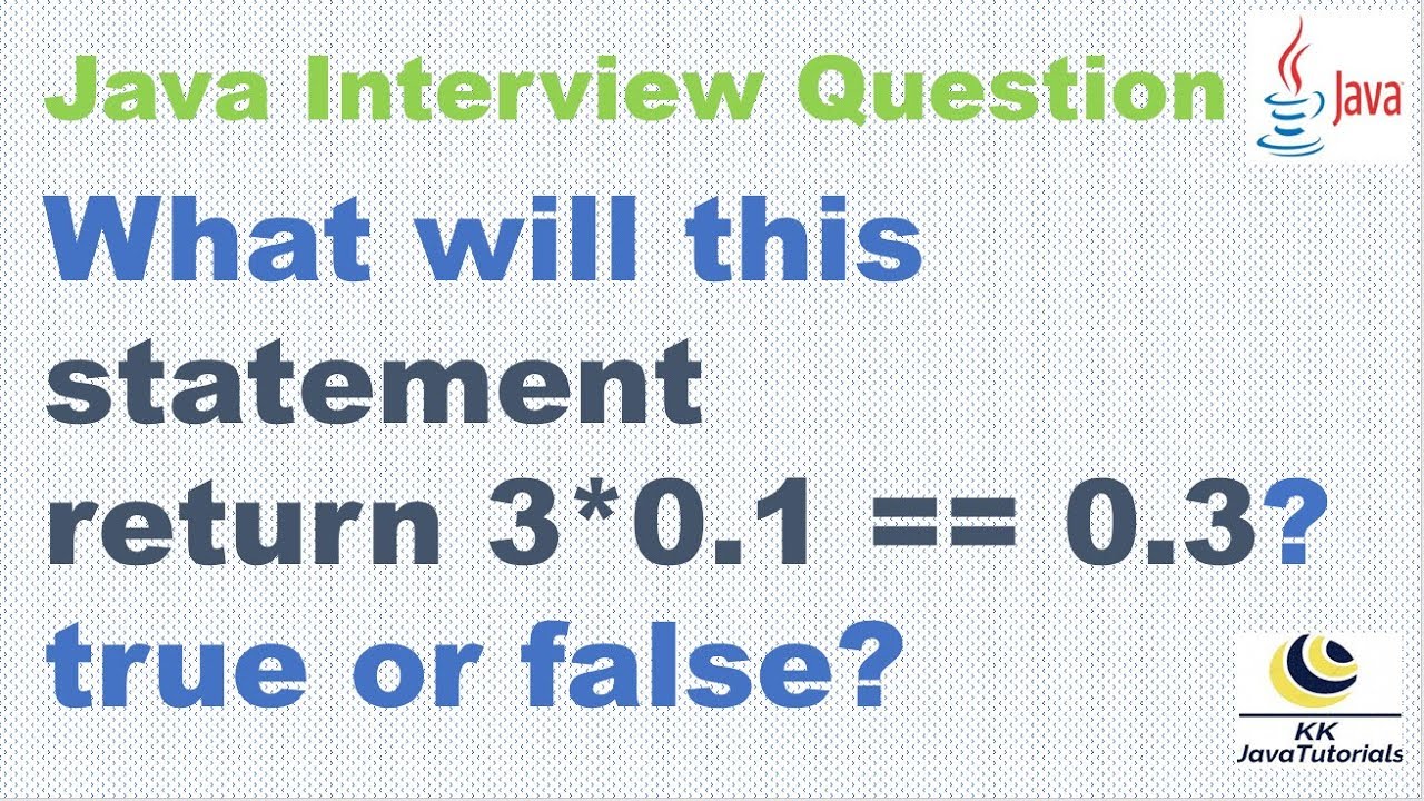 Most tricky java programming interview question