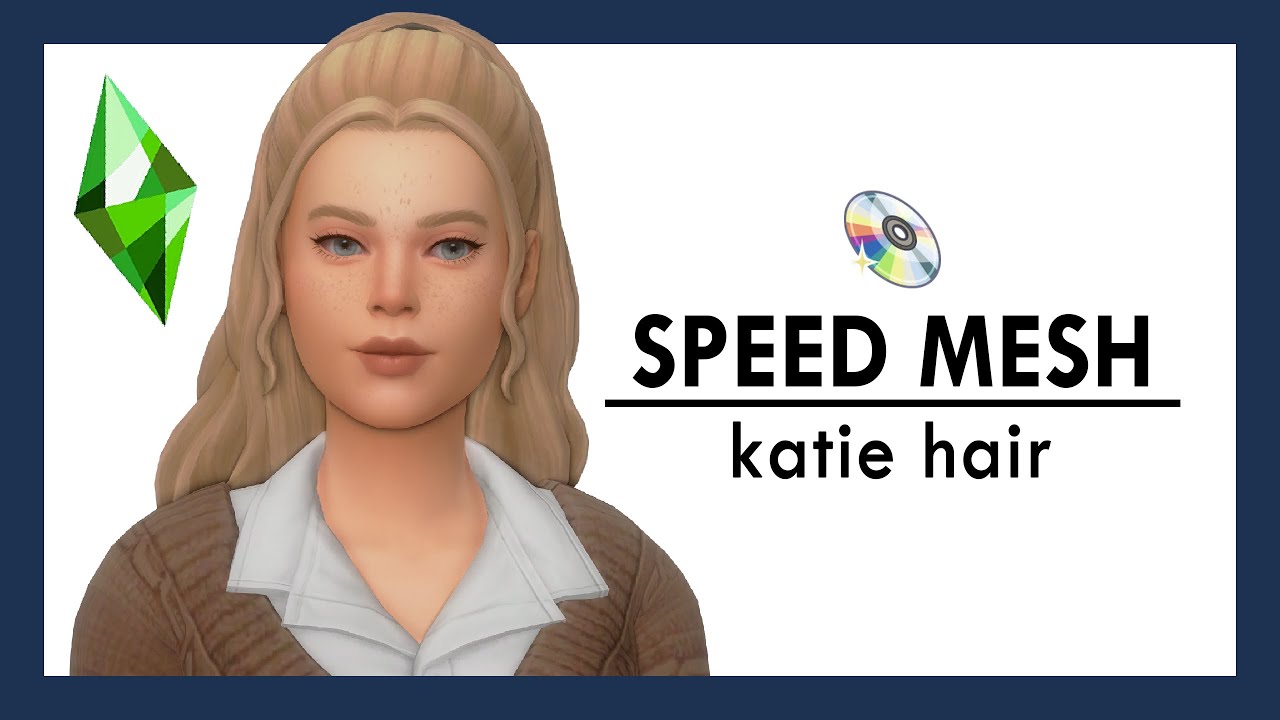 Speed Mesh #9 - Katie Hair | The Sims 4