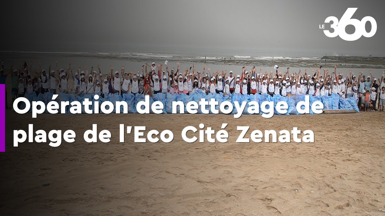 Opération de nettoyage de plage de l’Eco Cité Zenata
