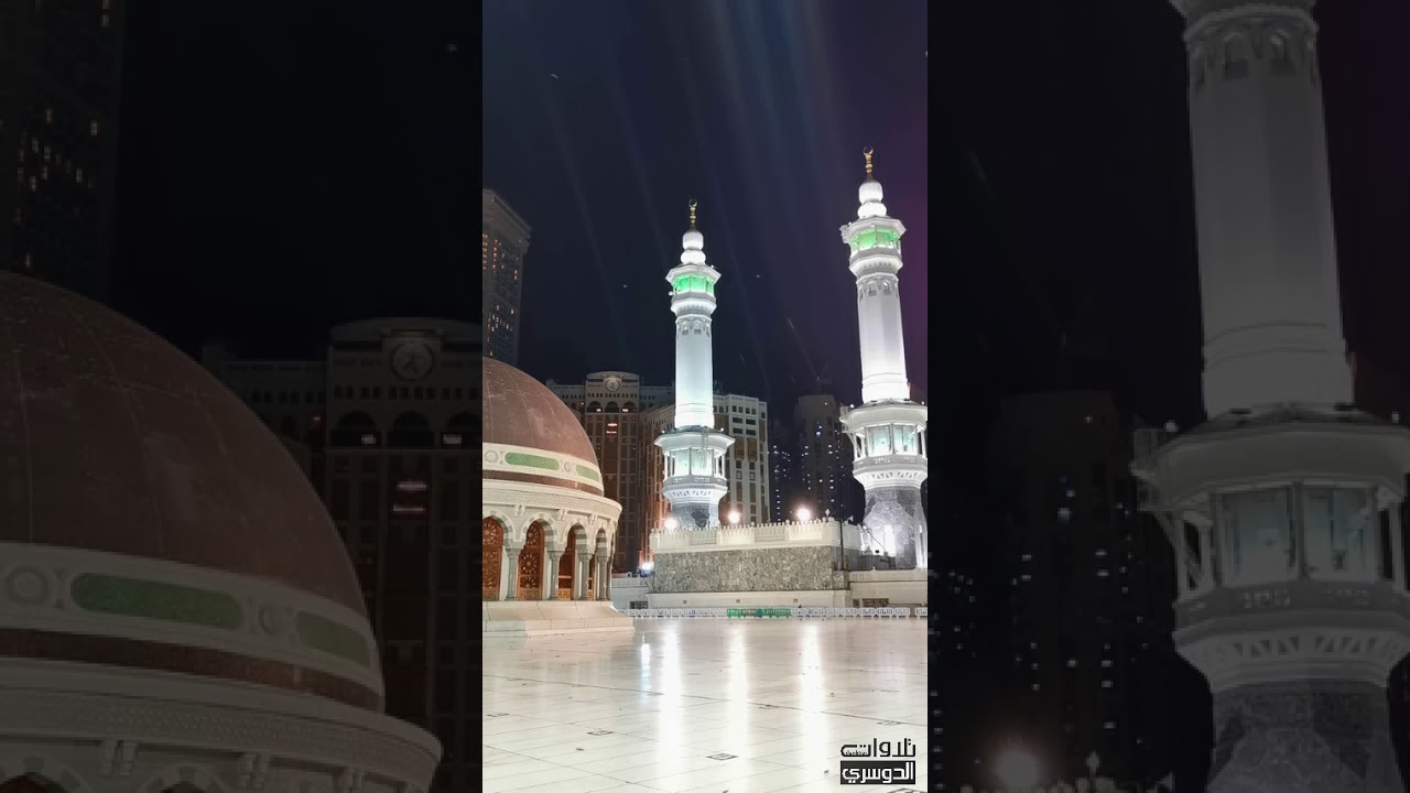 تسجيل من سطح الحرم لأجمل ترتيل وأحلى تحبير لسورتي السجدة والإنسان | فجر 3-5-1442 هـ د. ياسر الدوسري