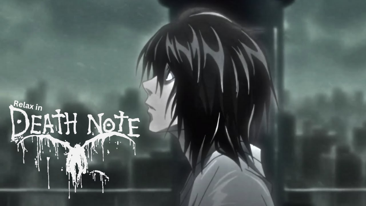 Relaxing Heavy Rain Ambience in Death Note - デスノート, Desu Nōto | Relaxing Anime Sounds