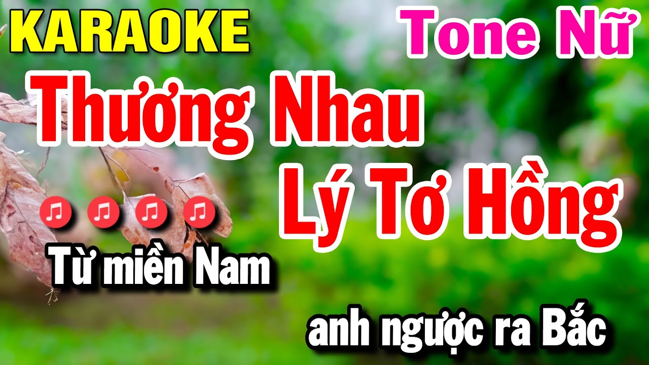 Karaoke Thương Nhau Lý Tơ Hồng Tone Nữ Nhạc Sống Cha Cha | Huỳnh Lê