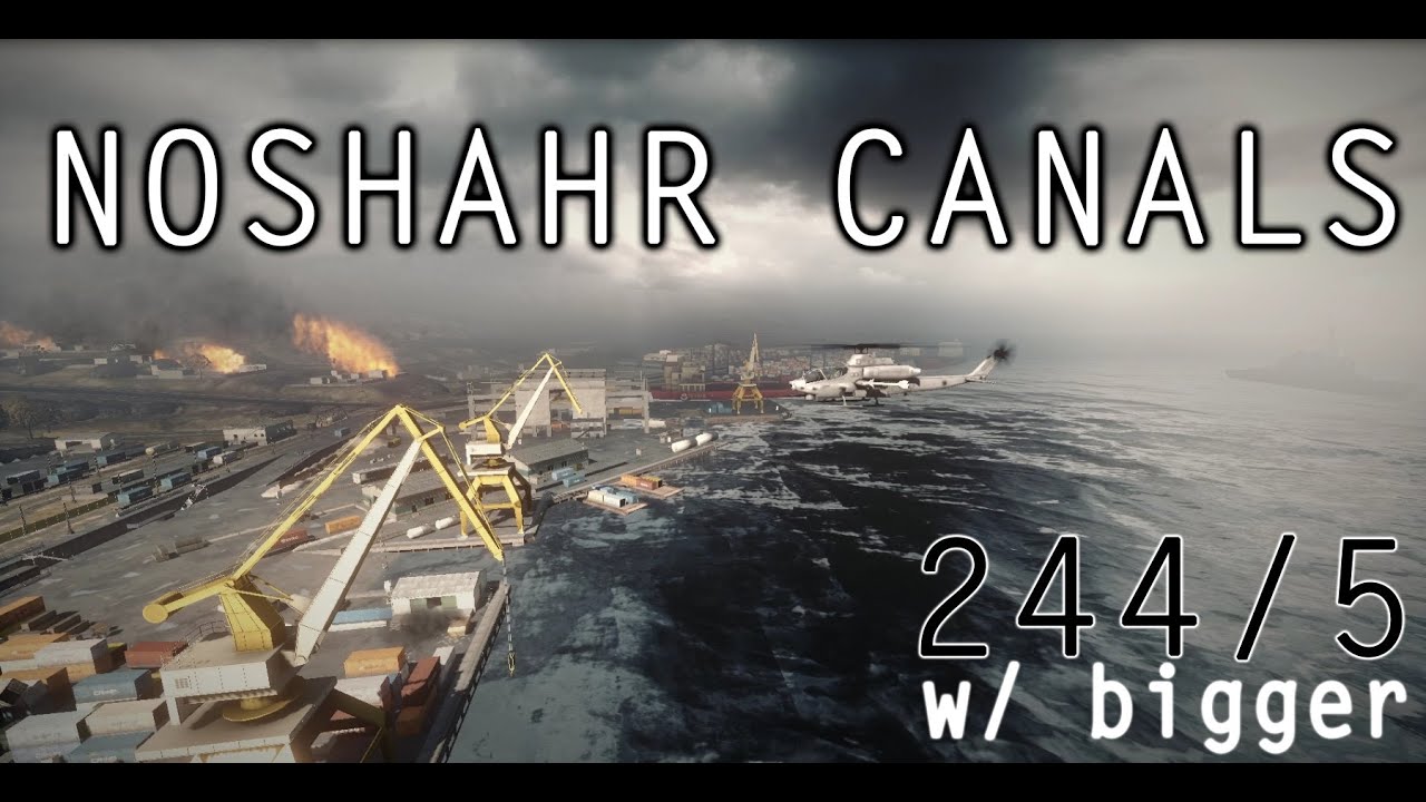 BF3 • 244/5 - Noshahr Canals | AH-1Z Gameplay