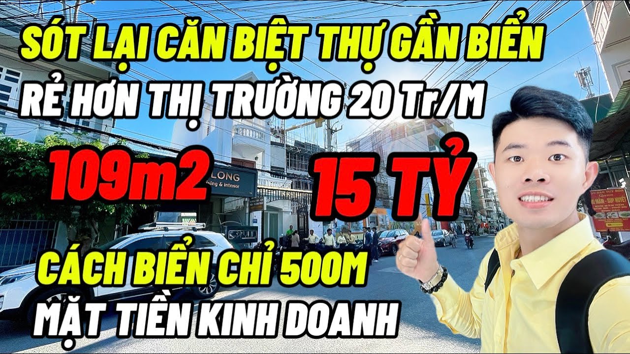 Sót Lại Căn Biệt Thự Gần Biển - Rẻ Hơn Thị Trường 20 Tr/M | Cách Biển Chỉ 500m - Mặt Tiền Kinh Doanh