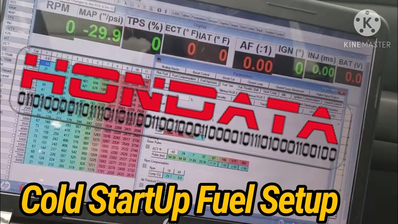 How i Adjust!  COLD Start-up Enhancement Hondata S300 Prelude platform