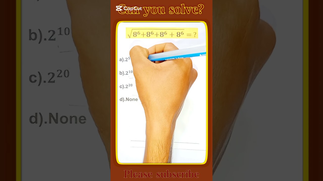 Super interesting Square root problem? 