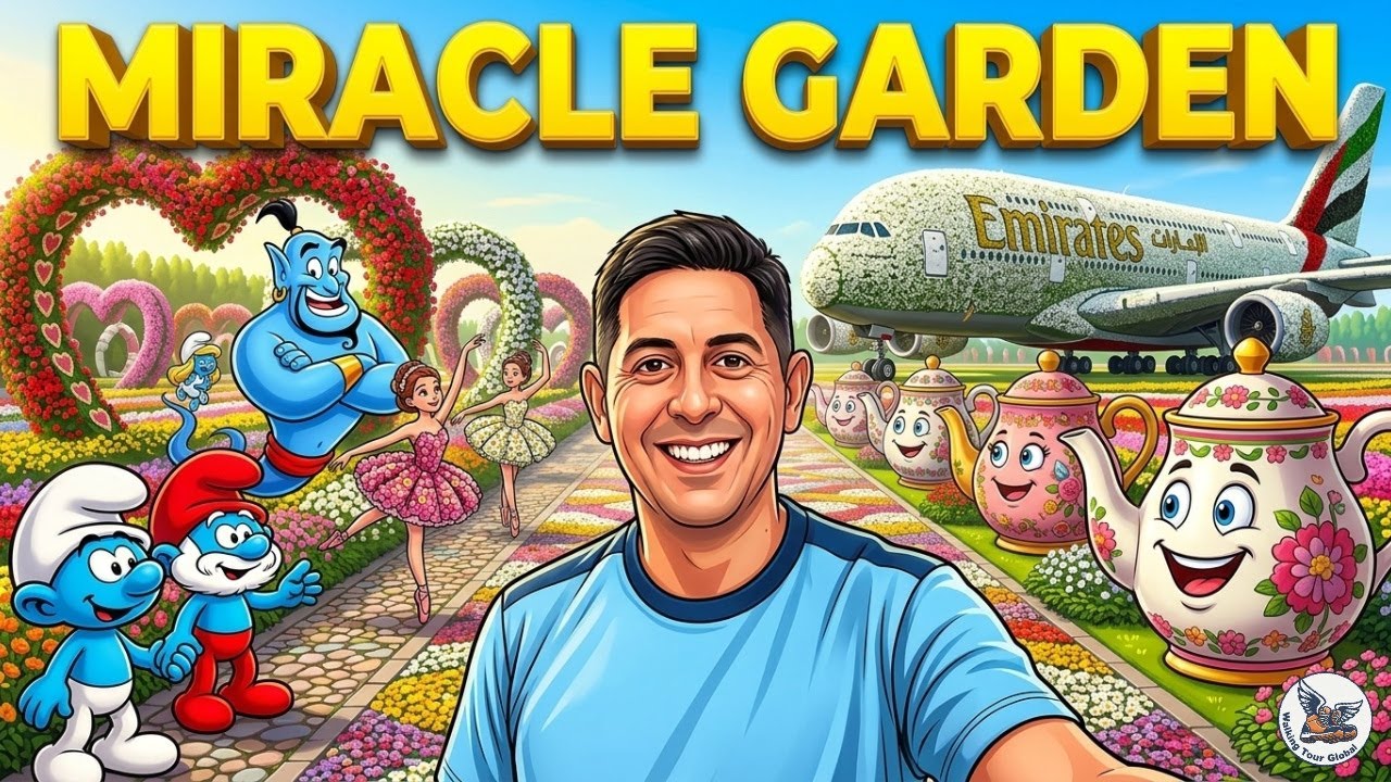 Dubai 4K Walking Tour: Miracle Garden el oasis del desierto 🌸