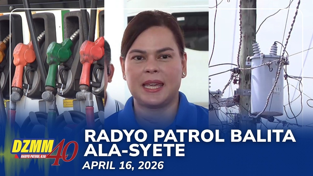 Radyo Patrol Balita Ala-Syete | DZMM Teleradyo (16 April 2026)