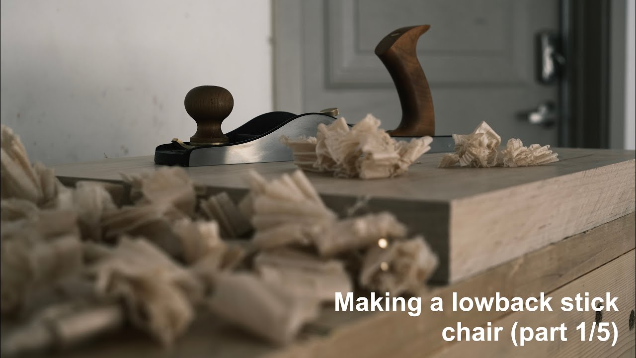Building a lowback stick chair part 1 - starting on the seat and legs