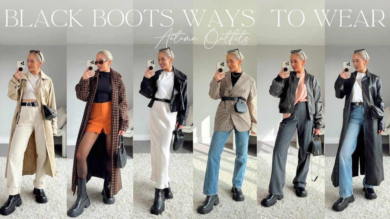 AUTUMN OUTFIT IDEAS! BLACK BOOTS WAYS TO WEAR! TRANSITIONAL AUTUMN OUTFITS! | India Moon
