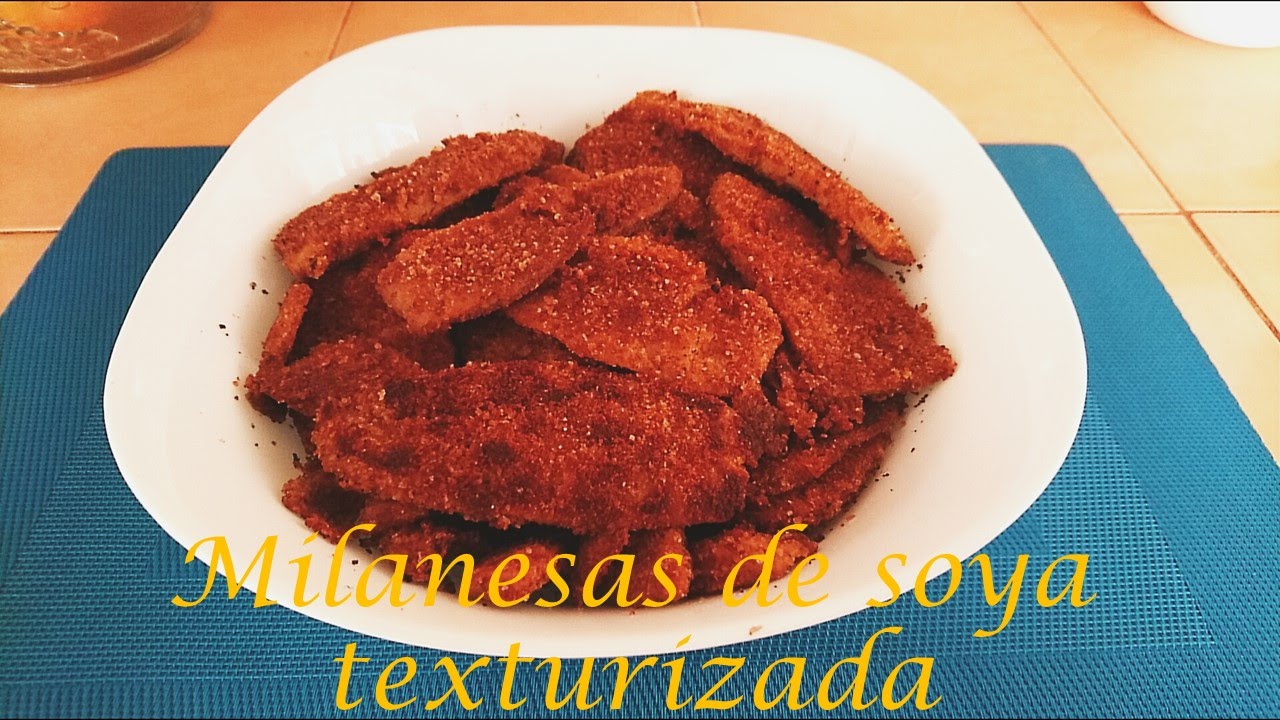 Milanesas de soya texturizada