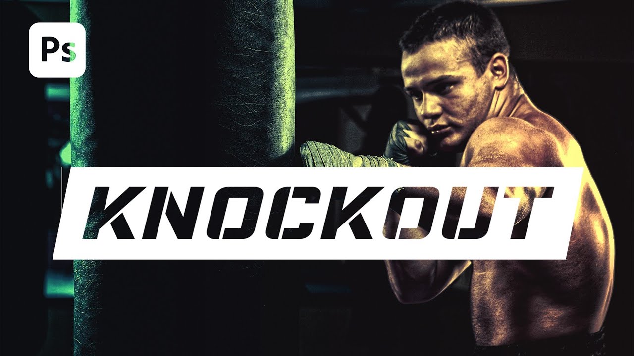 How to Create Knockout Effect in Photoshop | Transparent Text Effect / Cutout Text Effect