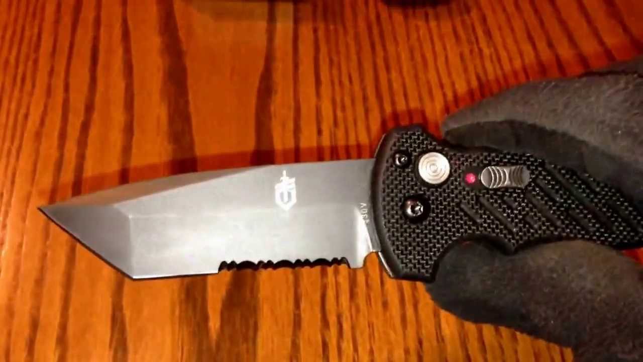 Gerber 06 auto knife , Tanto with g10 handles