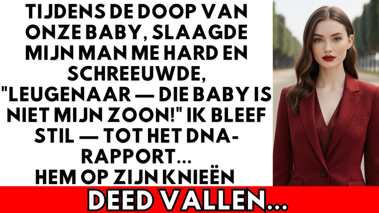 Mijn man sloeg me en riep: “Leugenaar, die baby is niet van mij!” Ik bleef stil — tot later…