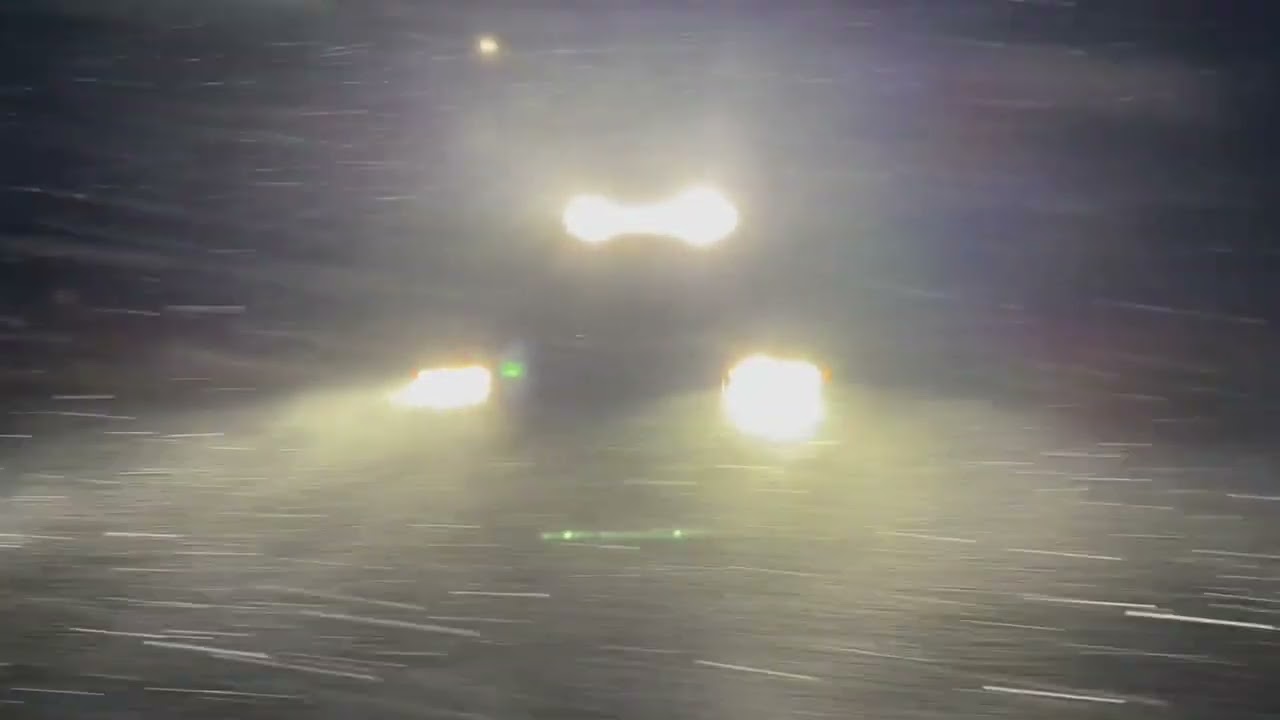 Blowing Snow Creates Whiteout Conditions in Michigan During Winter Storm