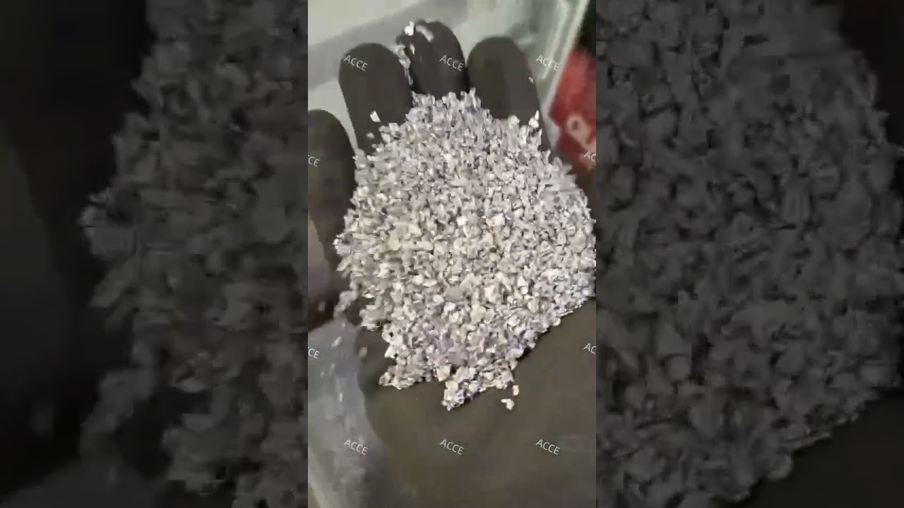Aluminum-plastic separation - crushing + separation A small production line output 500kg per hour
