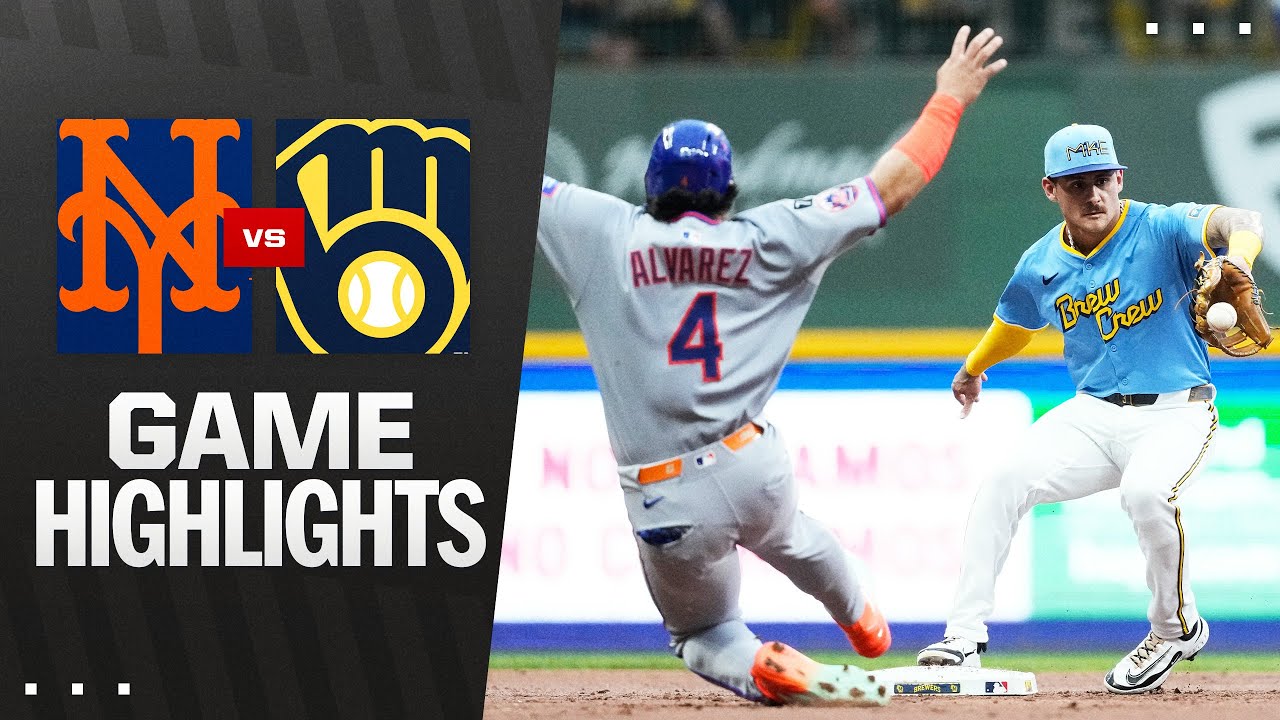 Mets vs. Brewers Game Highlights (8/8/25) | MLB Highlights