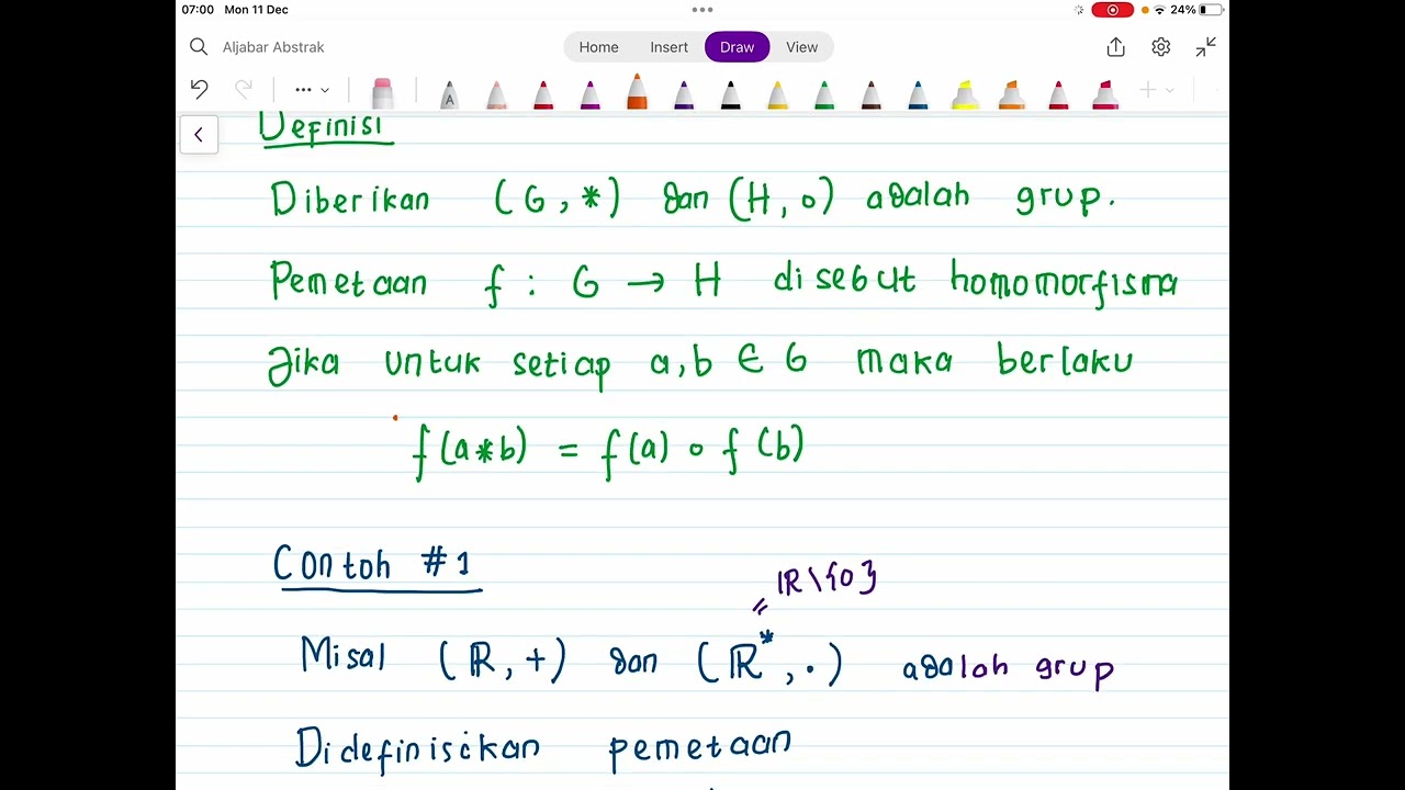 Homomorfisma Grup|Definisi dan Contoh