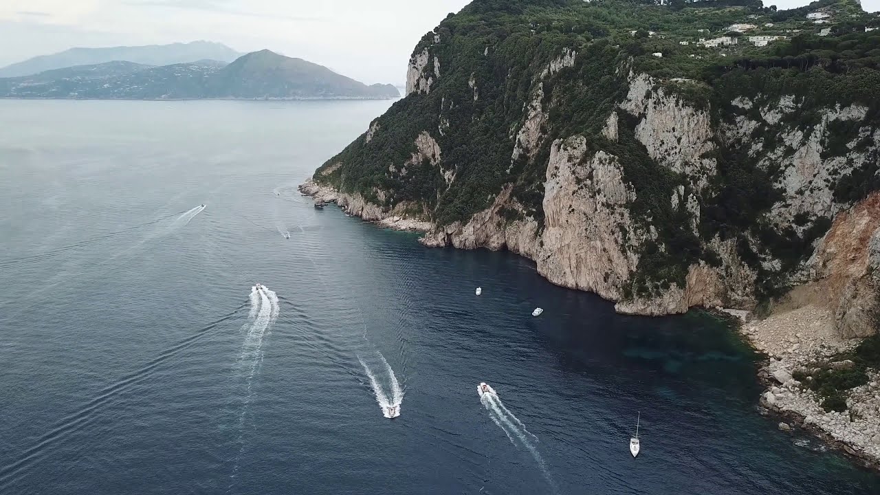 Capri, Italy - from a drone