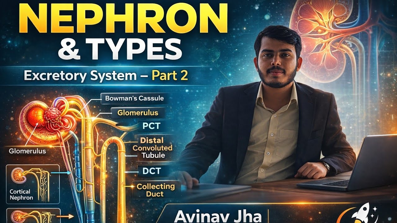 Excretory system in Nepali | part 2 | Nephron structure and it's types
