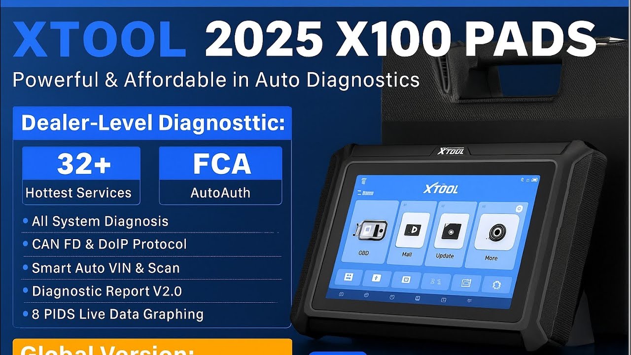 XTOOL 100 PADS Step-by-Step Throttle Body Reset Guide #xtool #throttlebody #RESET#xtool #scanner