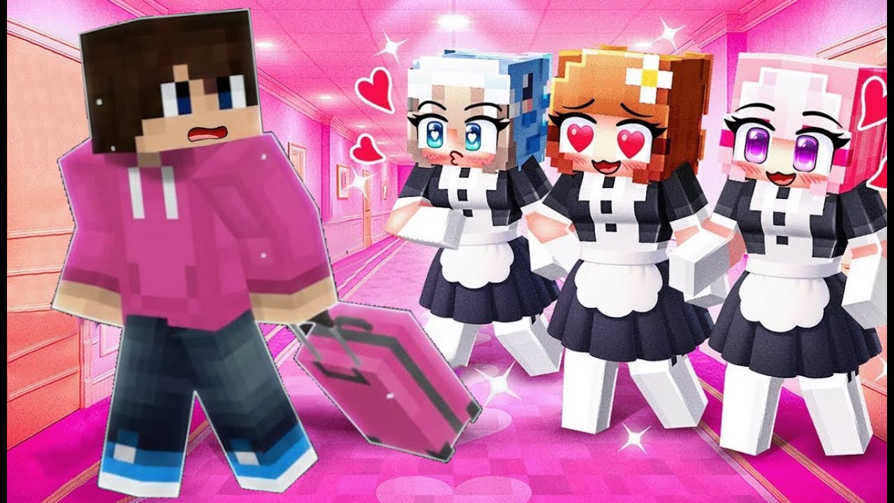 EGY FIÚ A CSAK LÁNY HOTELBEN A MINECRAFTBAN!