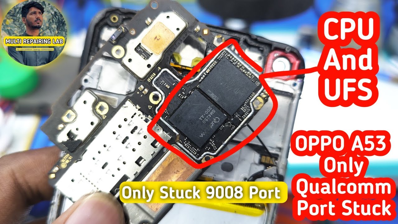 OPPO A53 Dead Repair Stuck 0.08 Mili Ampere Showing Only Qualcomm Port