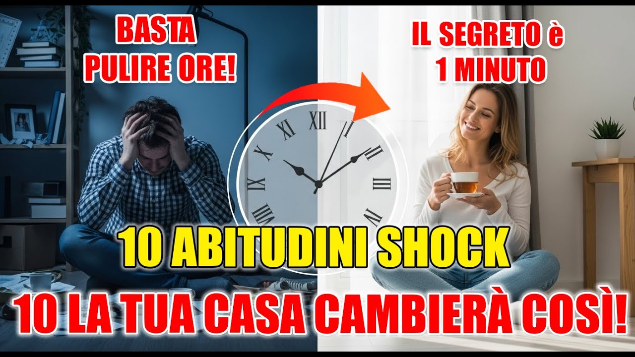 La Casa Pulita in 1 Minuto al Giorno: 10 Abitudini Silenziose che Cambiano Tutto