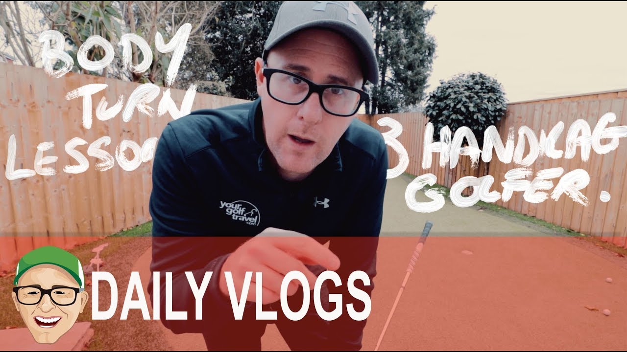 3 HANDICAP BODY TURN GOLF LESSON