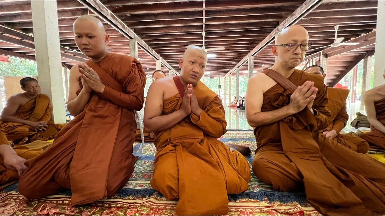 เต็มสูตรบวชนาคคู่ "เอสาหังฯ"  Ceremony Upasampadha 3 Monks 10 เมษายน 2565  From Cemaera SONY