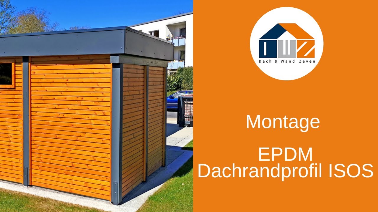 EPDM Dachrandprofil ISOS montieren – Schritt-für-Schritt Anleitung