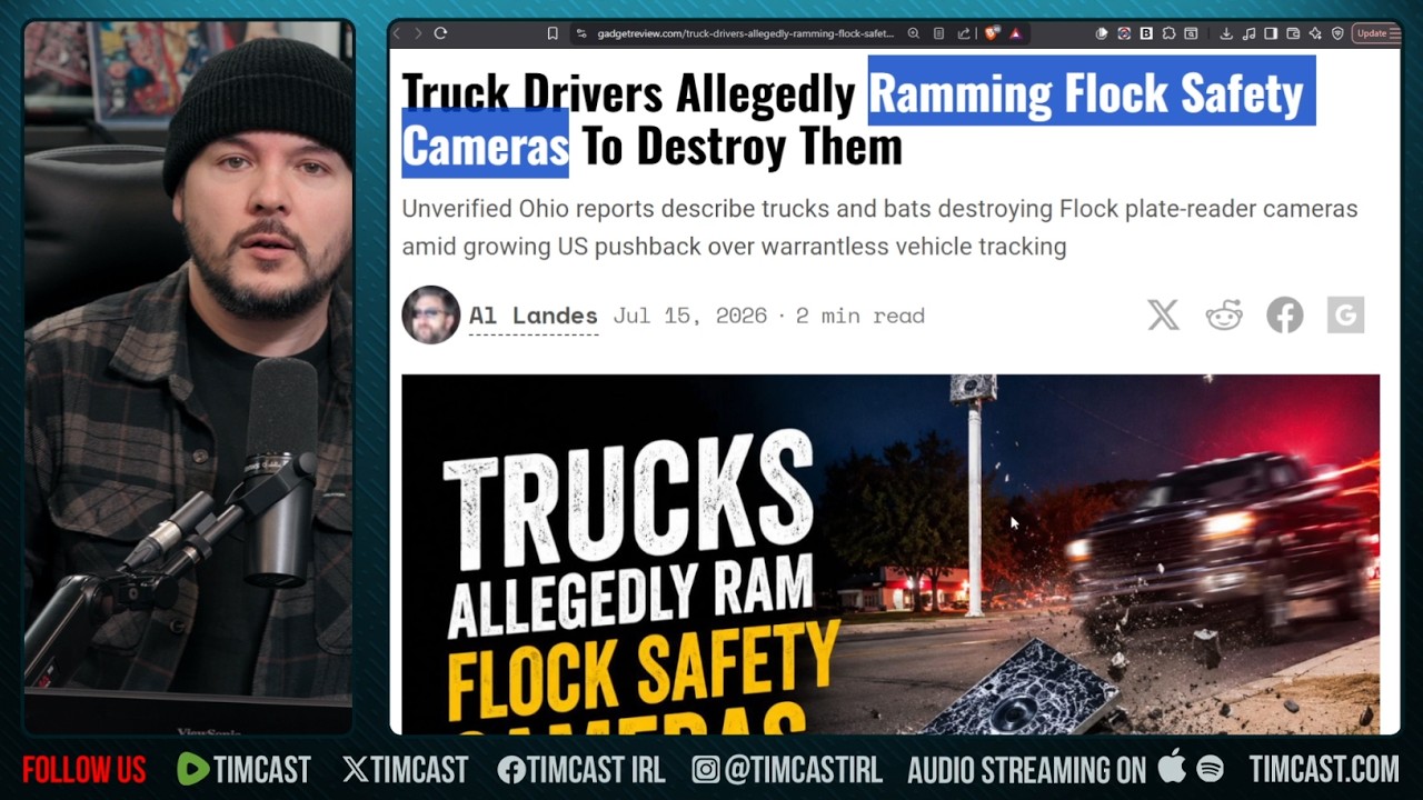 Truckers RAM Flock Cameras, AI Nightmare IS HAPPENING | Tim Pool