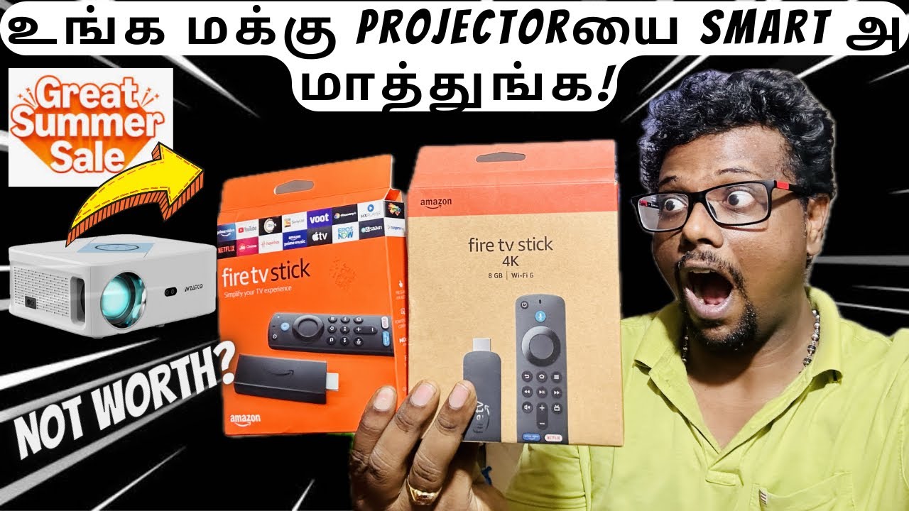 உங்க மக்கு Projectorயை Smart அ மாத்துங்க⁉️Amazon Fire TV Stick 4K&HD😮streaming device