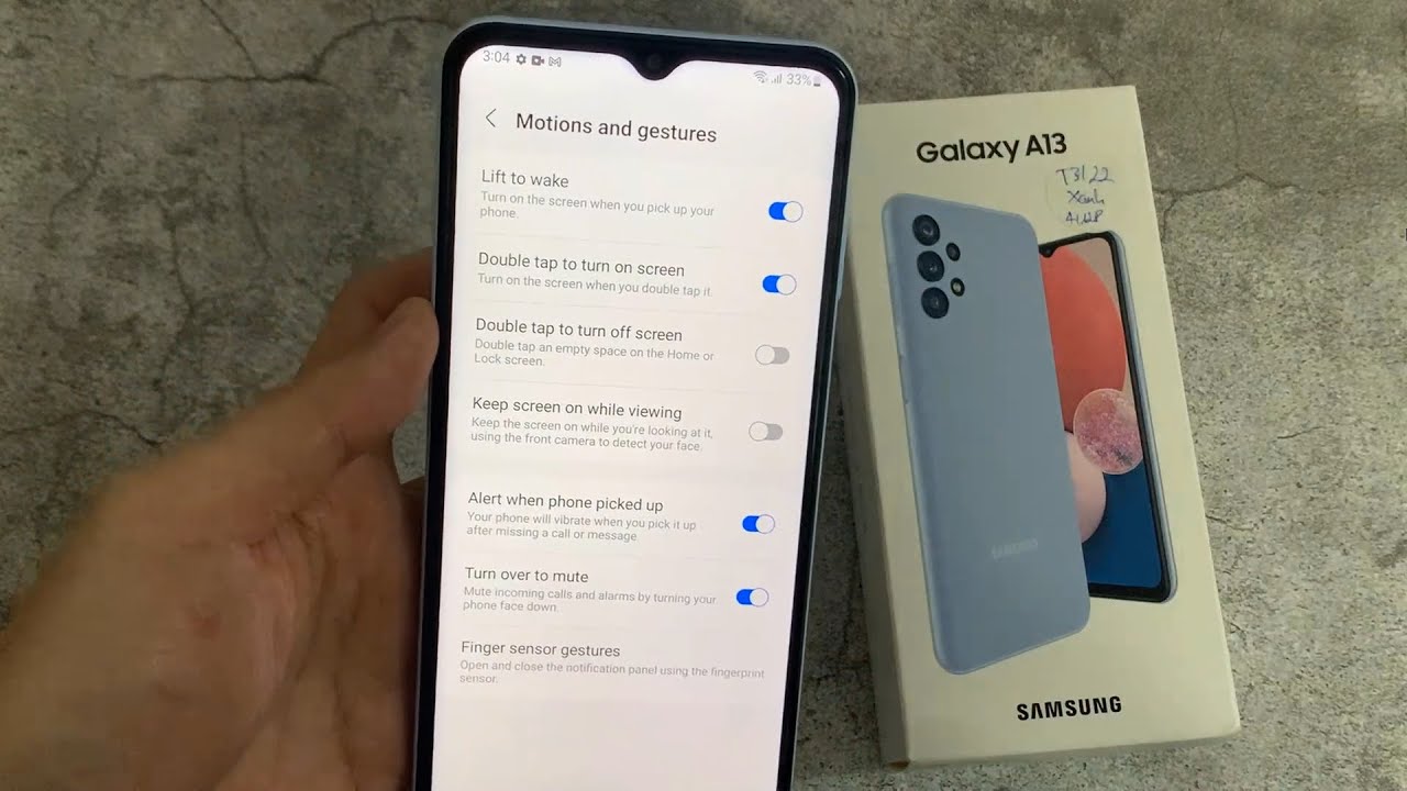 Samsung Galaxy A13: How to Turn 