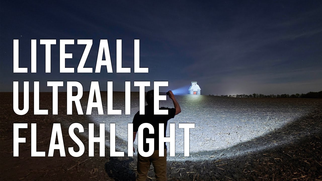 LitezAll® Ultralite Rechargeable Flashlight - 7oz 1250ft Beam Distance
