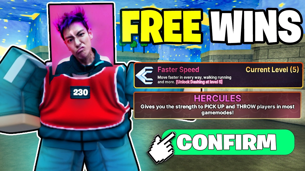 the *NEW* Hercules Power + MAX Dash = FREE WINS (Ink Game Roblox)