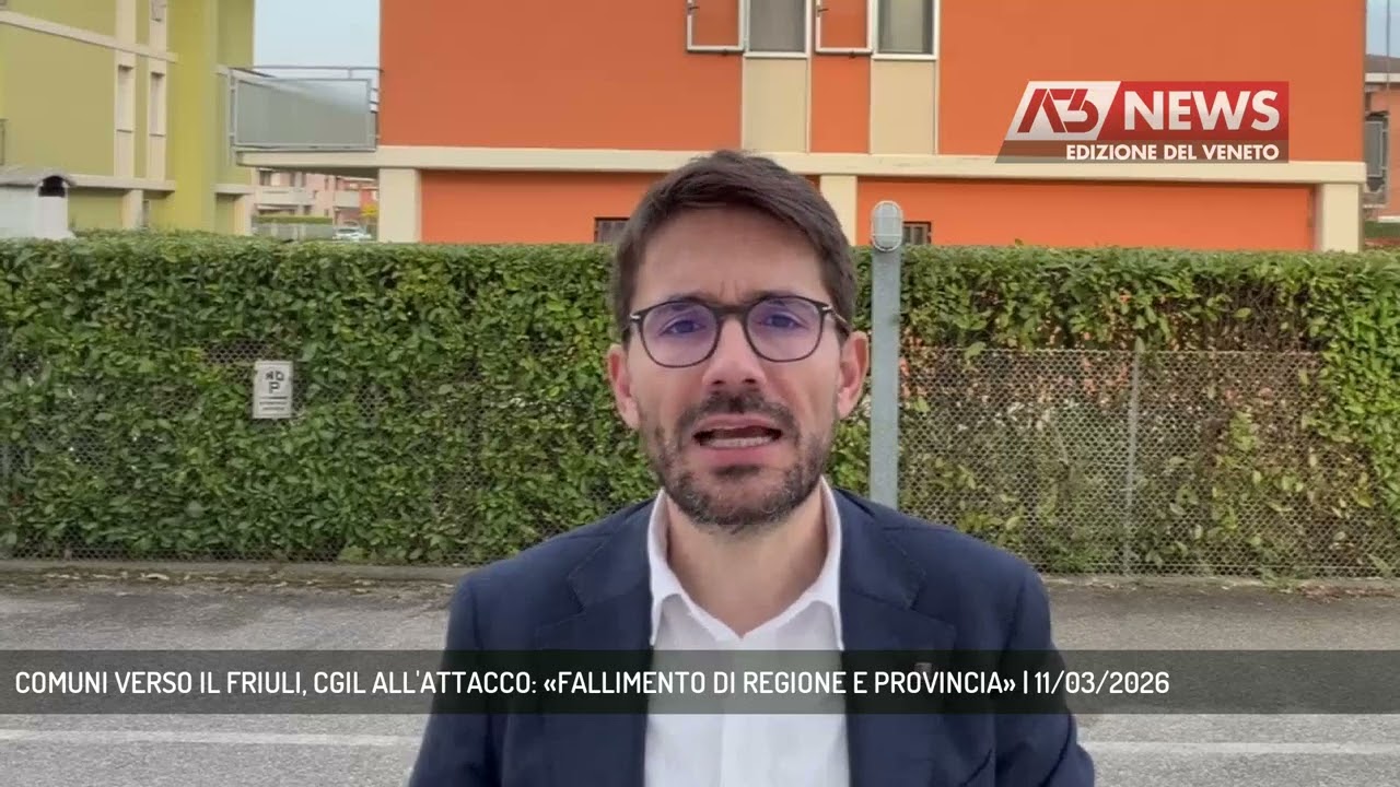 COMUNI VERSO IL FRIULI, CGIL ALL'ATTACCO: «FALLIMENTO DI REGIONE E PROVINCIA» | 11/03/2026