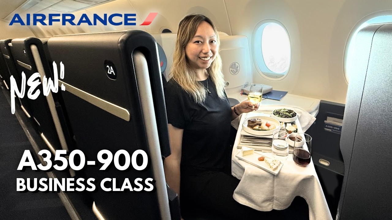 NEW Air France A350 Business Class ‍✈️ PPT to  LAX | Best Business Class for Bora Bora?!