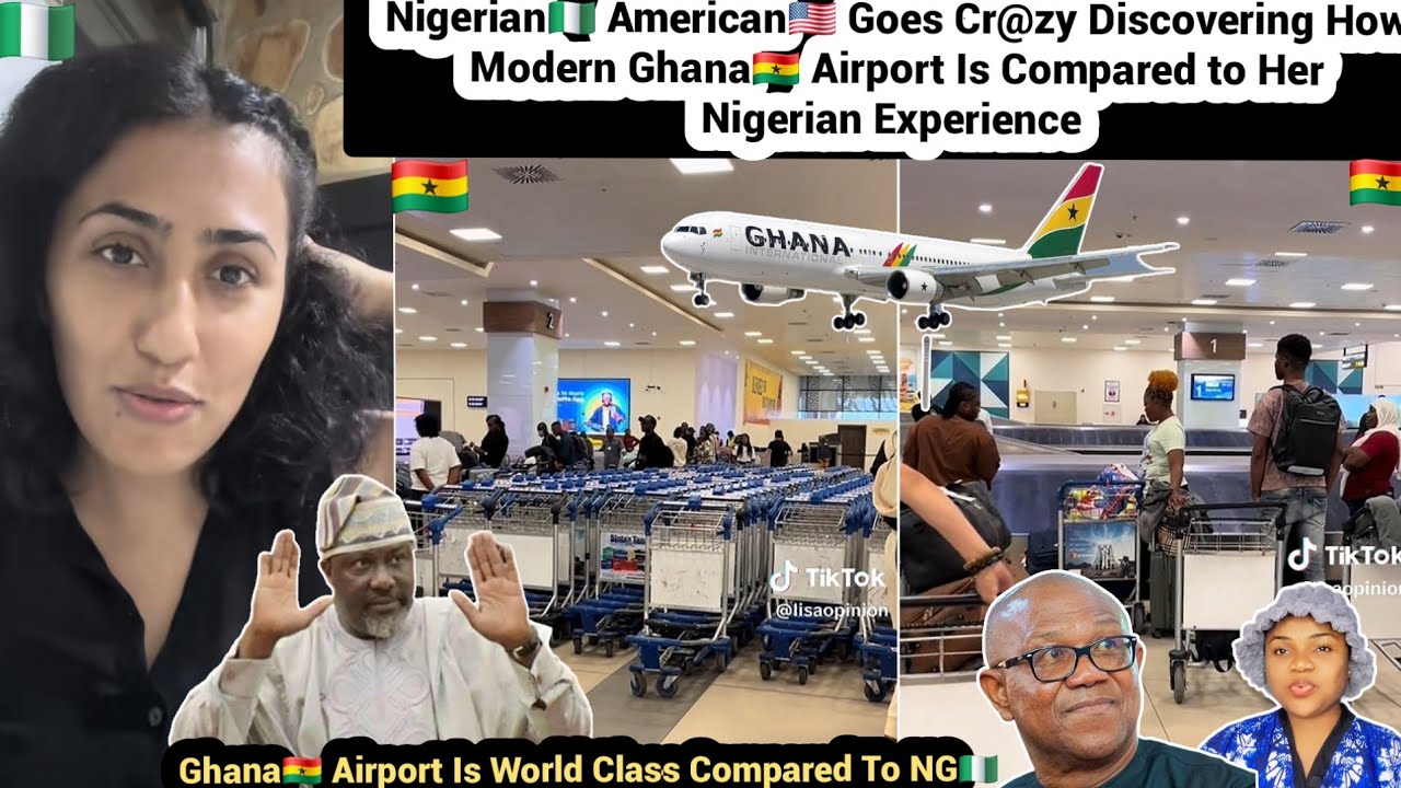 Nigerian🇳🇬 American🇺🇸 Goes Cr@zy Discovering Modern Ghana🇬🇭Kotoka Airport Compared to Nigeria #ghana