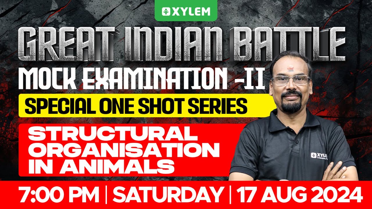 GIB - NEET | Mock Examination - II | Special One Shot Series - Structural Organisation in Animals