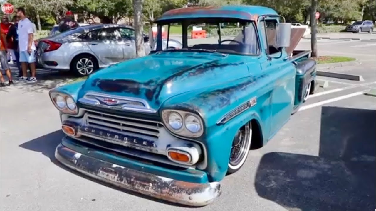 1959 Chevy Apache [ Cars & Coffee, Classic Cars, Bagged Trucks, Accuair ] - Generation Oldschool