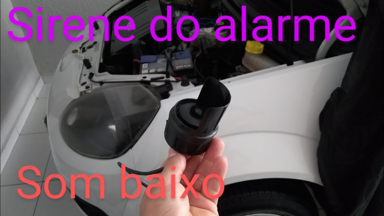 sirene original do alarme do Ford Ka com áudio baixo: resolvido.