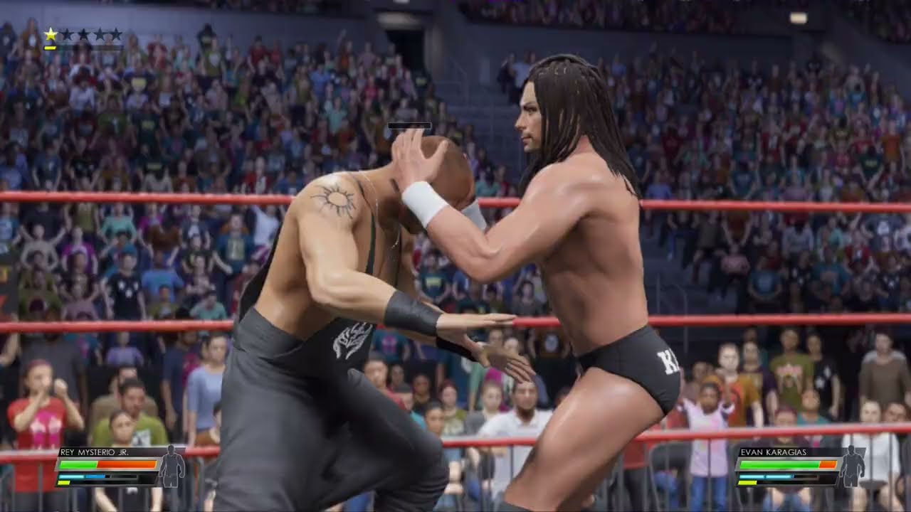 WWE 2K22 - Rey Mysterio Jr. vs. Evan Karagias
