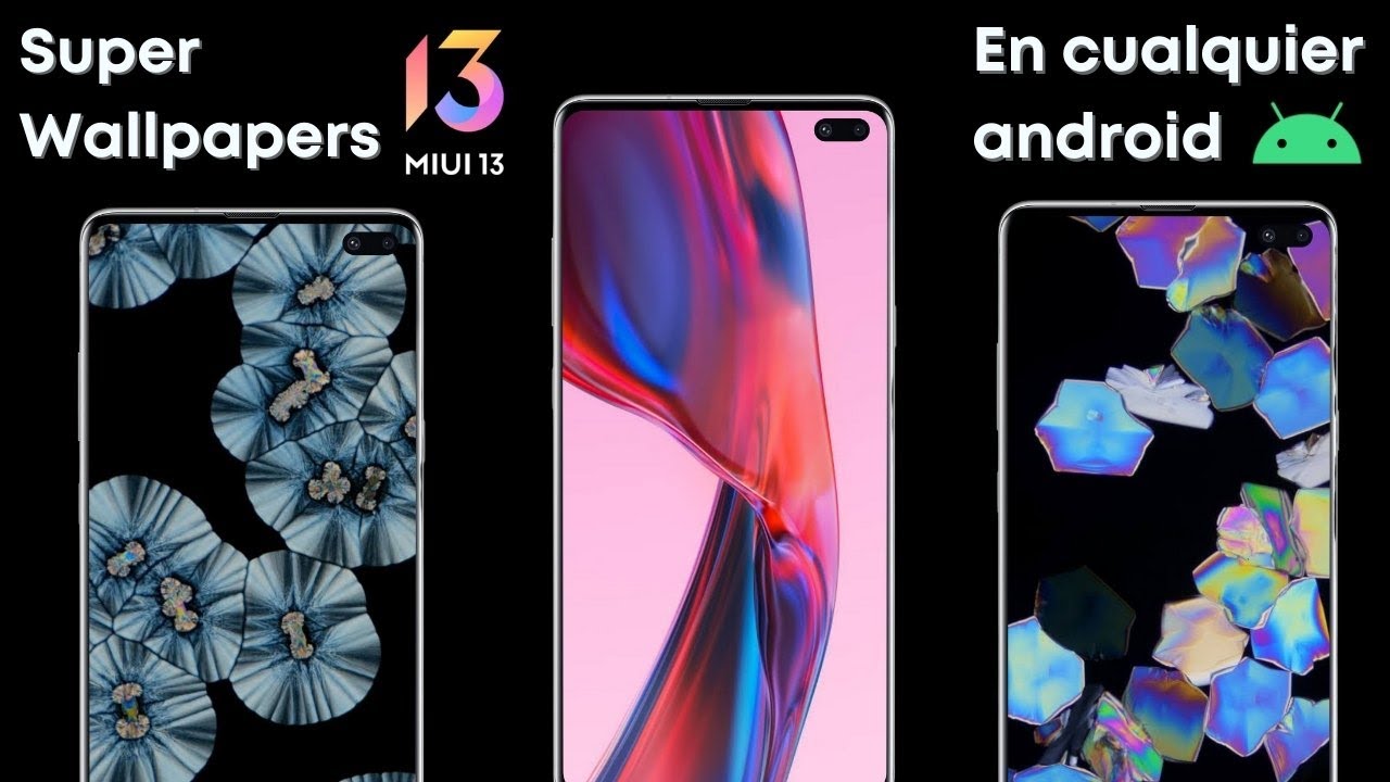 Instala los super wallpapers de MIUI 13 en cualquier Android (Molten Glass y crystallization)