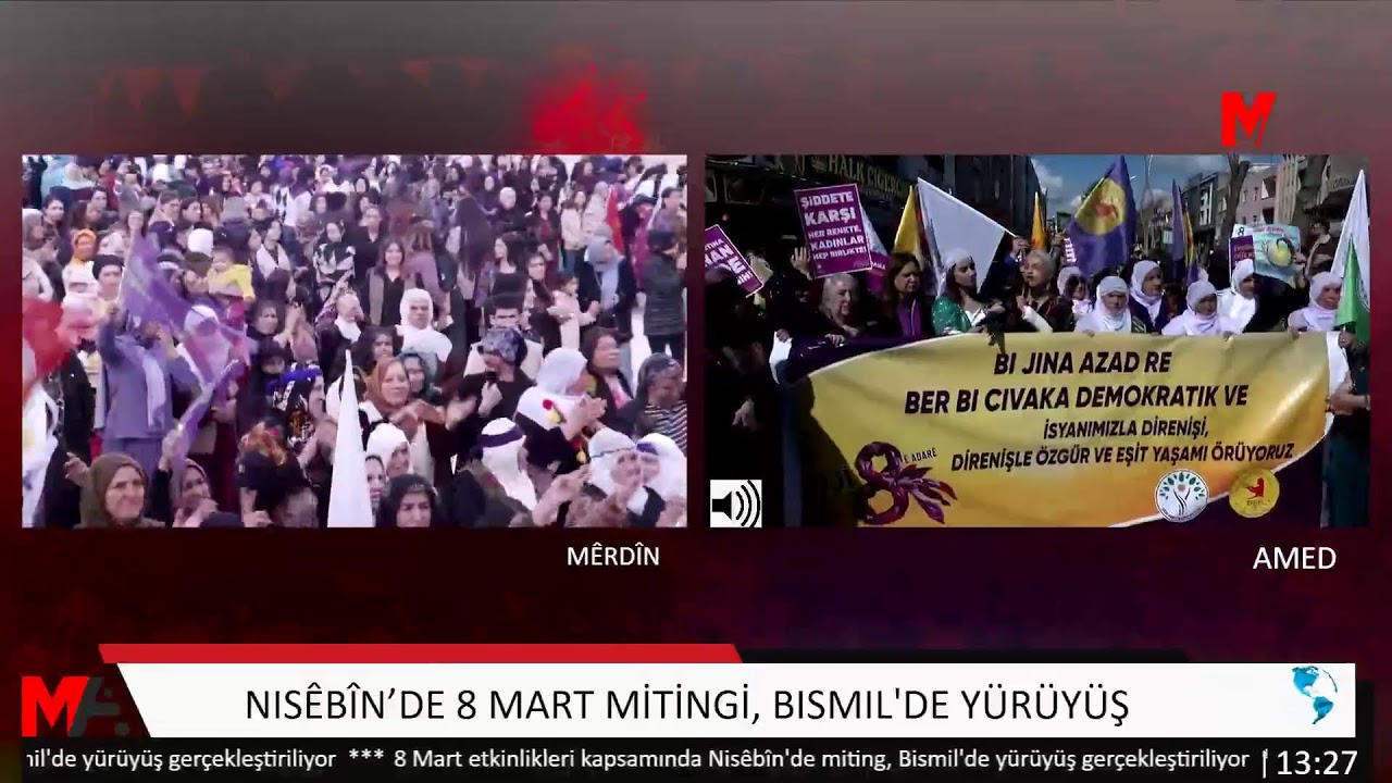 NISÊBÎN’DE 8 MART MİTİNGİ